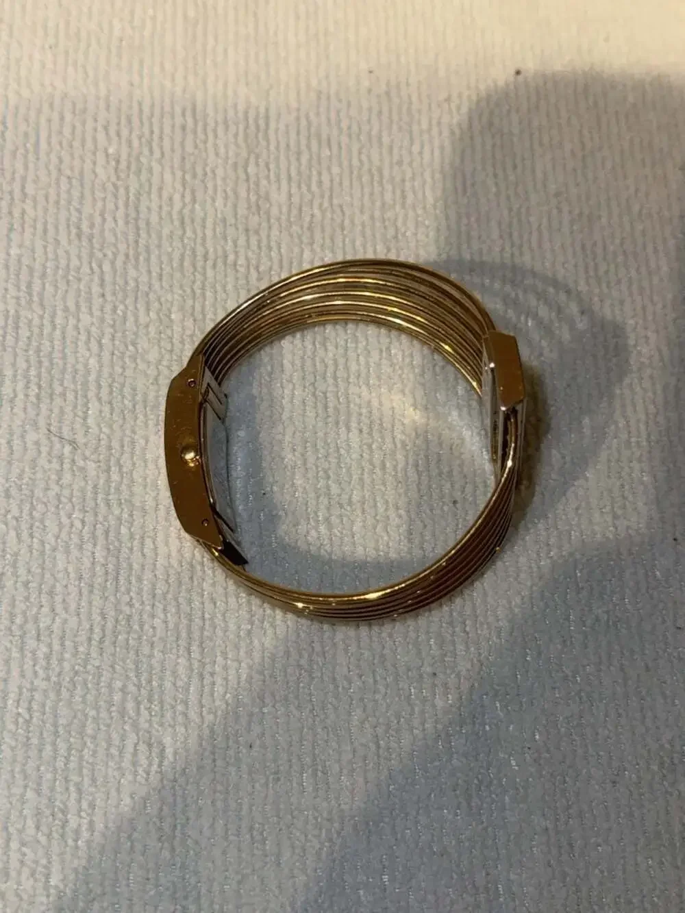 Alfex Design Emilie Vuilleumier Mod. Dep. 5580 Gold Tone Bangle Watch
